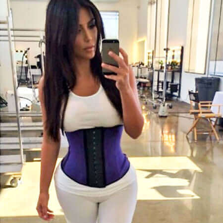 Playgirl Purple Latex Waist Trainer Sports Vest