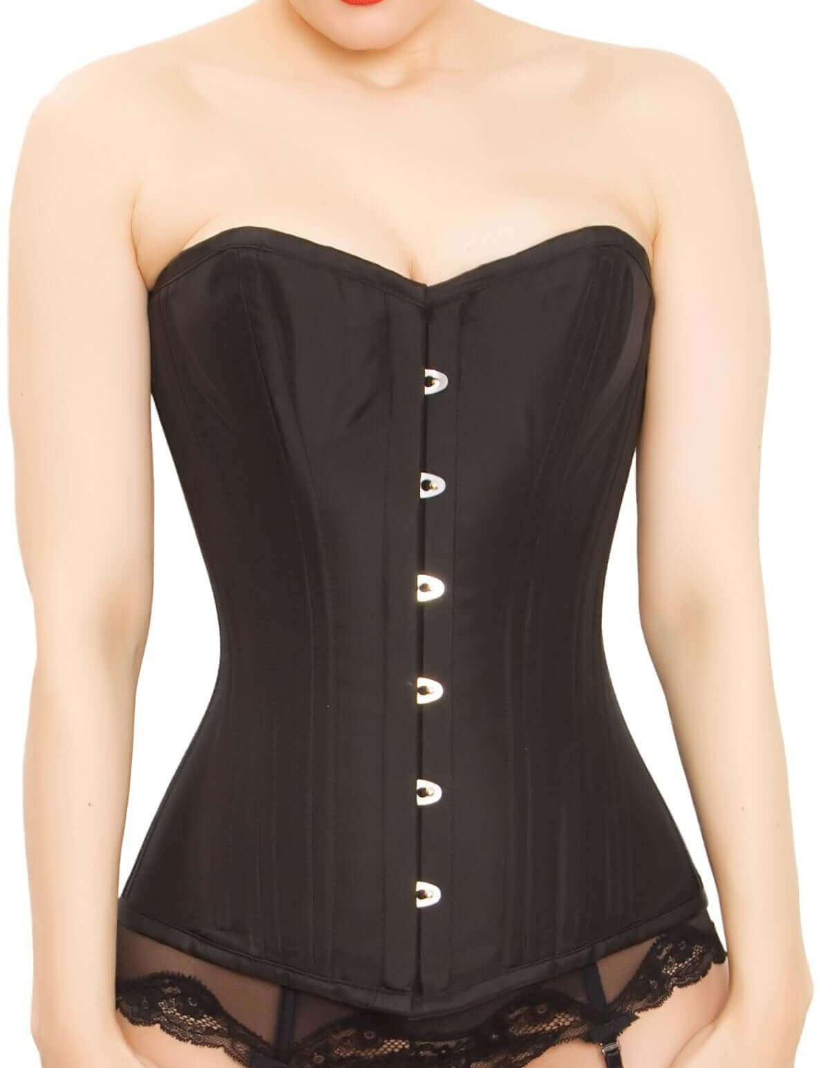 Playgirl Black Overbust Waist Trainer Corset